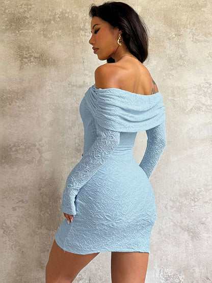 Off-Shoulder Bodycon Mini Dress