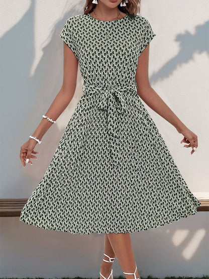 Print Fit & Flare Dress
