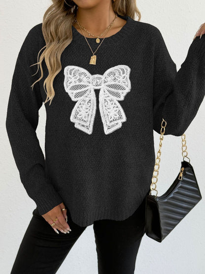 Women Embroidered Pullover with Embroidered Detail