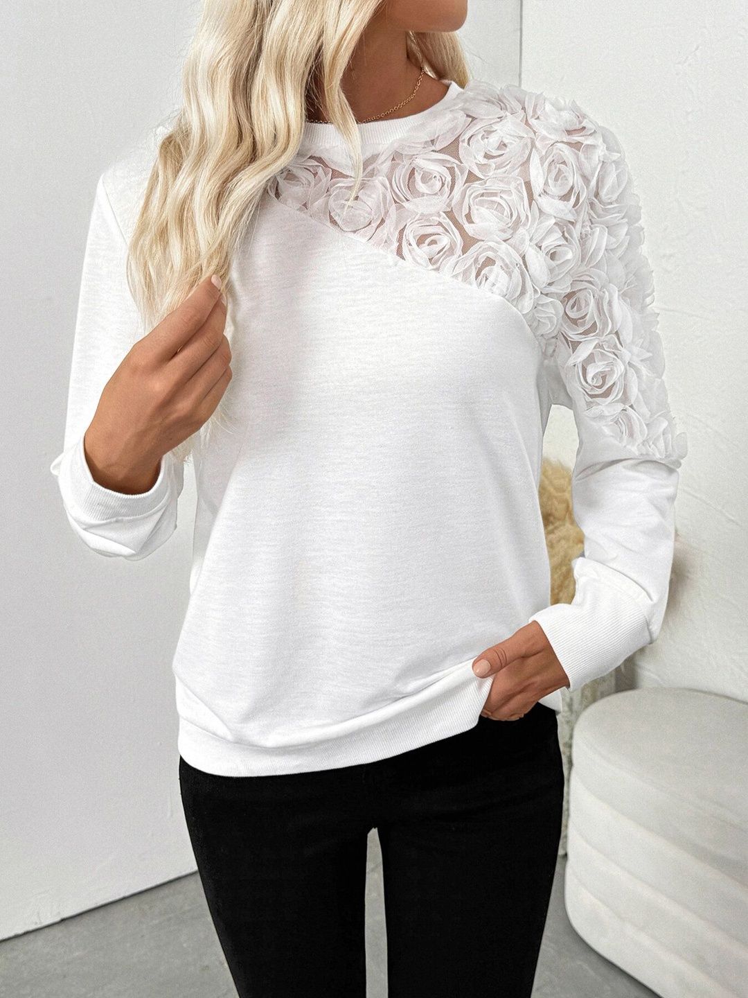 Women Embellished Sweatshirt