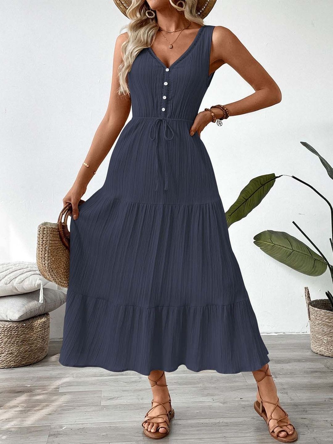 A-Line Midi Dress