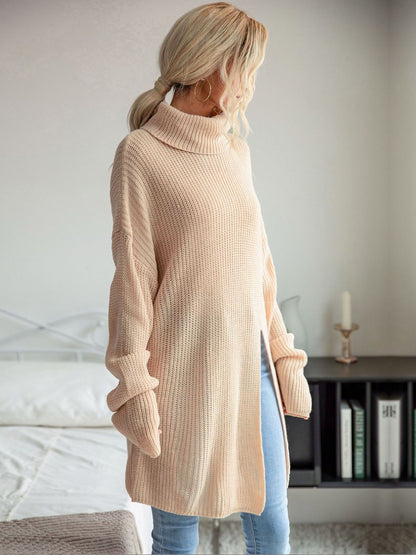 Women's Beige Nowi Women Longline Pullover
