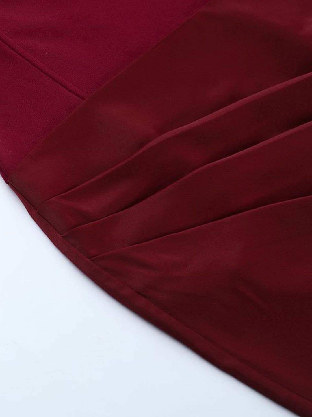 Women's Maroon Bodycon Maxi Dress Blend Printed