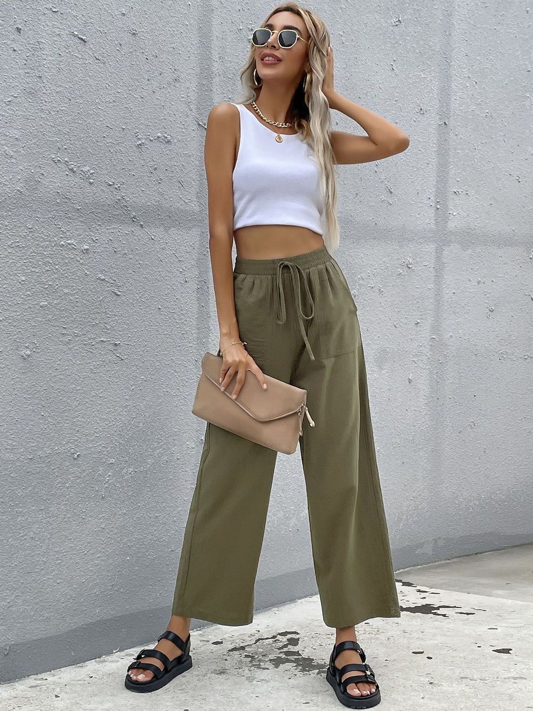 Women Loose Fit Non Iron Trousers