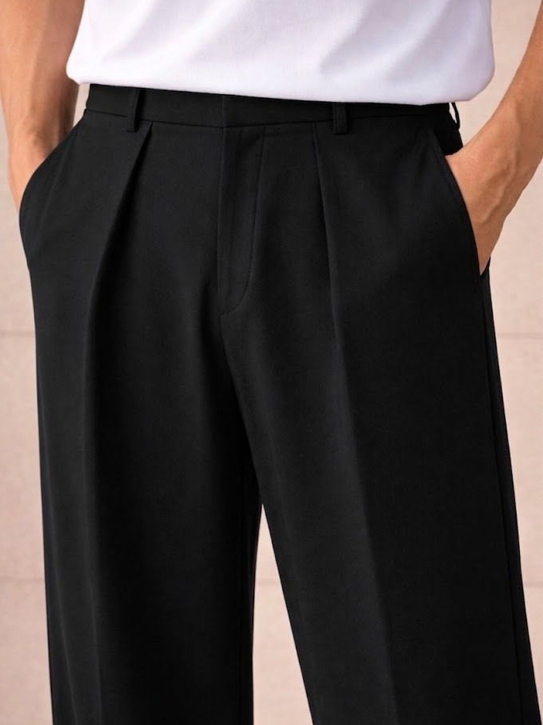 Men Pleated Trousers
