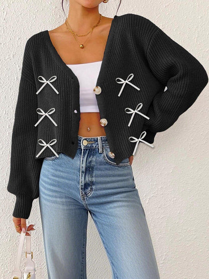 Women Crop Cardigan