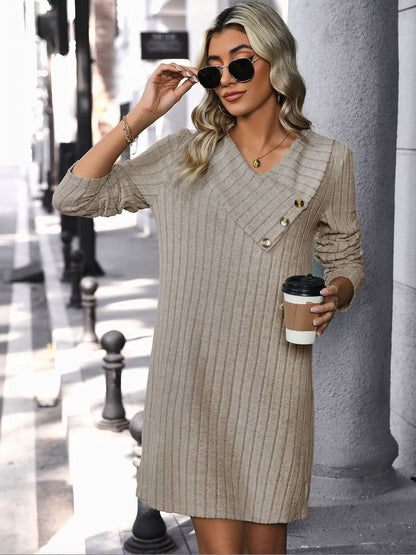 Women's Beige Sheath Dress