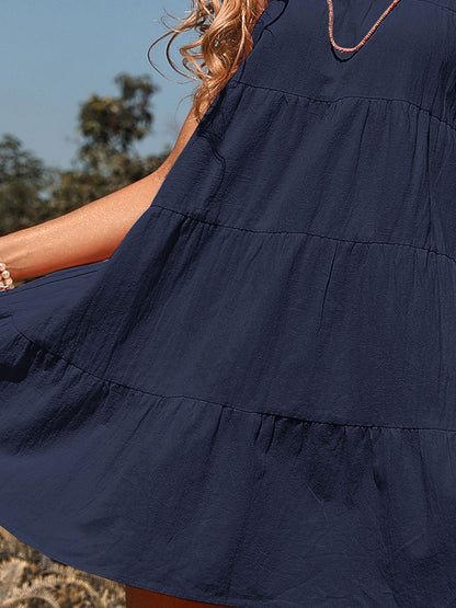 Halter Neck A-Line Mini Dress