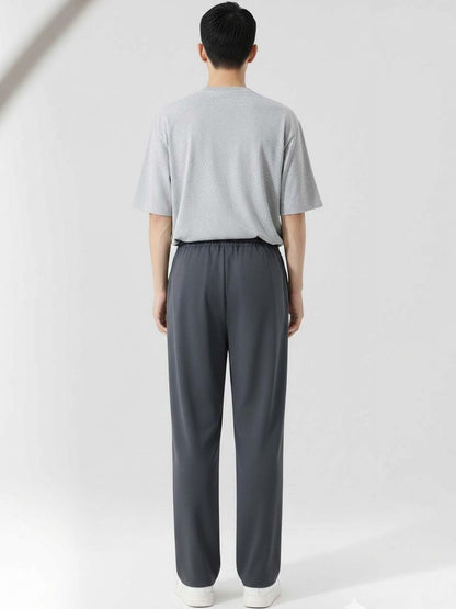 Men Wrinkle Free Pleated Trousers