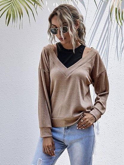 Women Ribbed Woollen Pullover