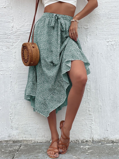 Printed Flared Cotton Skirts