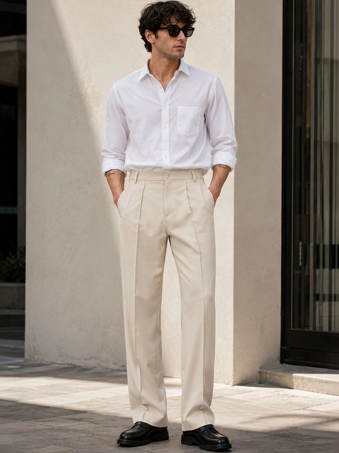 Men Wrinkle Free Trousers