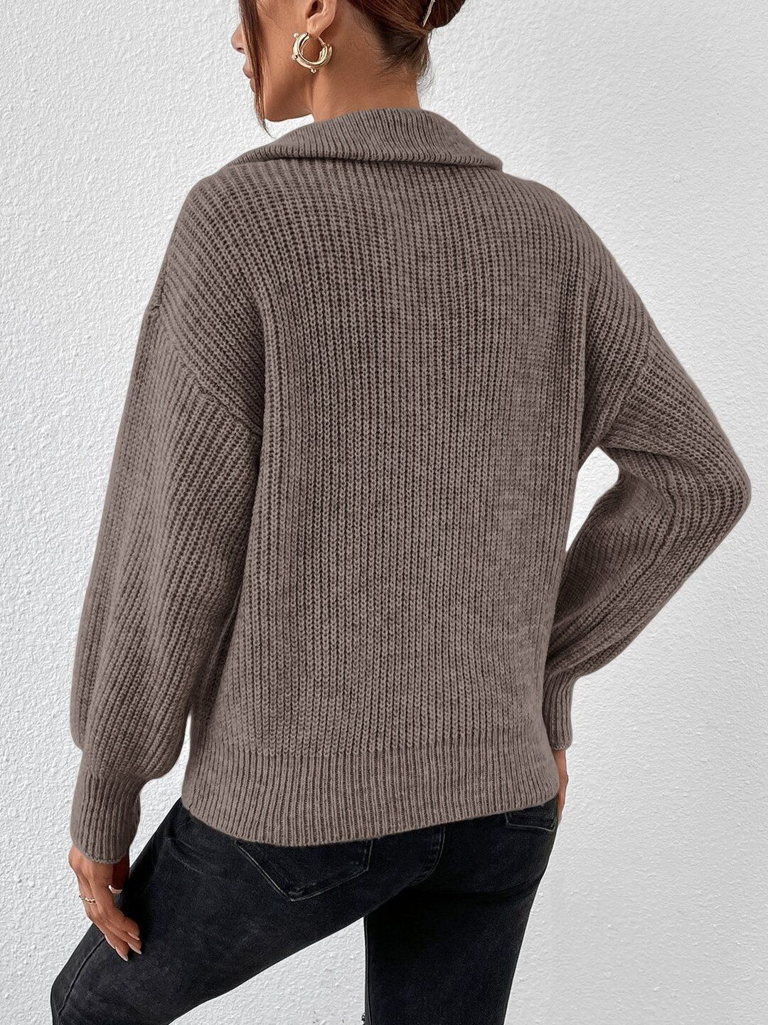 Women Ribbed Pullover