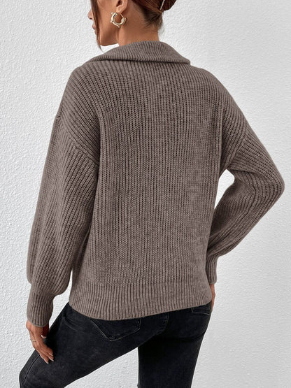 Women Ribbed Pullover