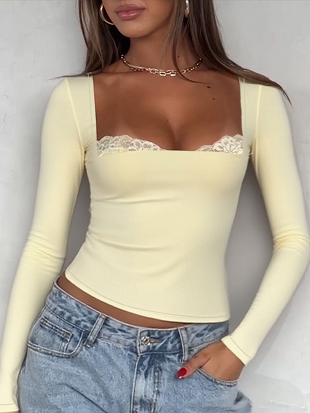 Bodycon Dress in Yellow - Nowi Korean Fashion