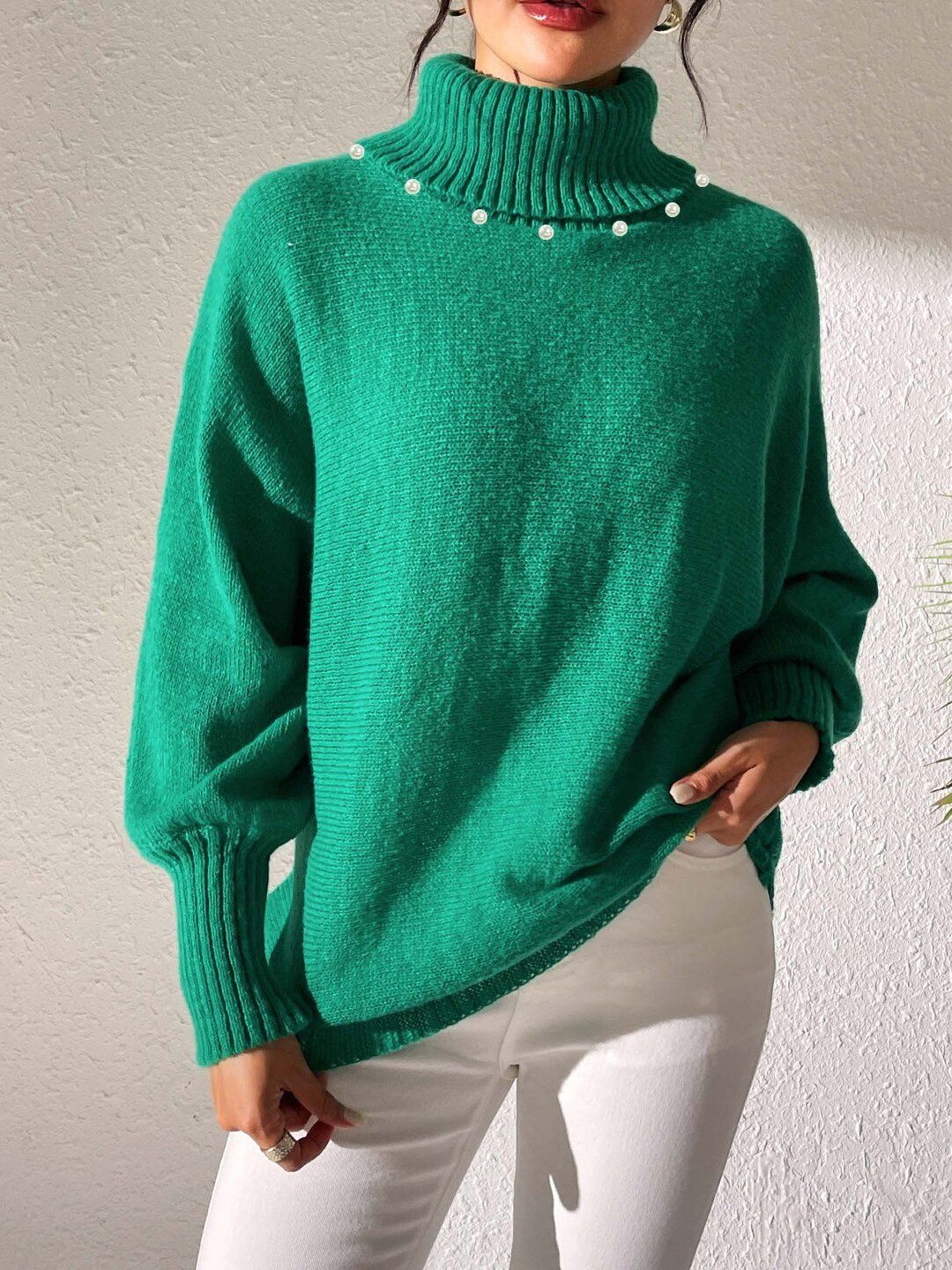Women Pullover with Embellished Detail