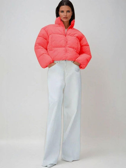 NOWI Women Lightweight Crop Puffer Jacket