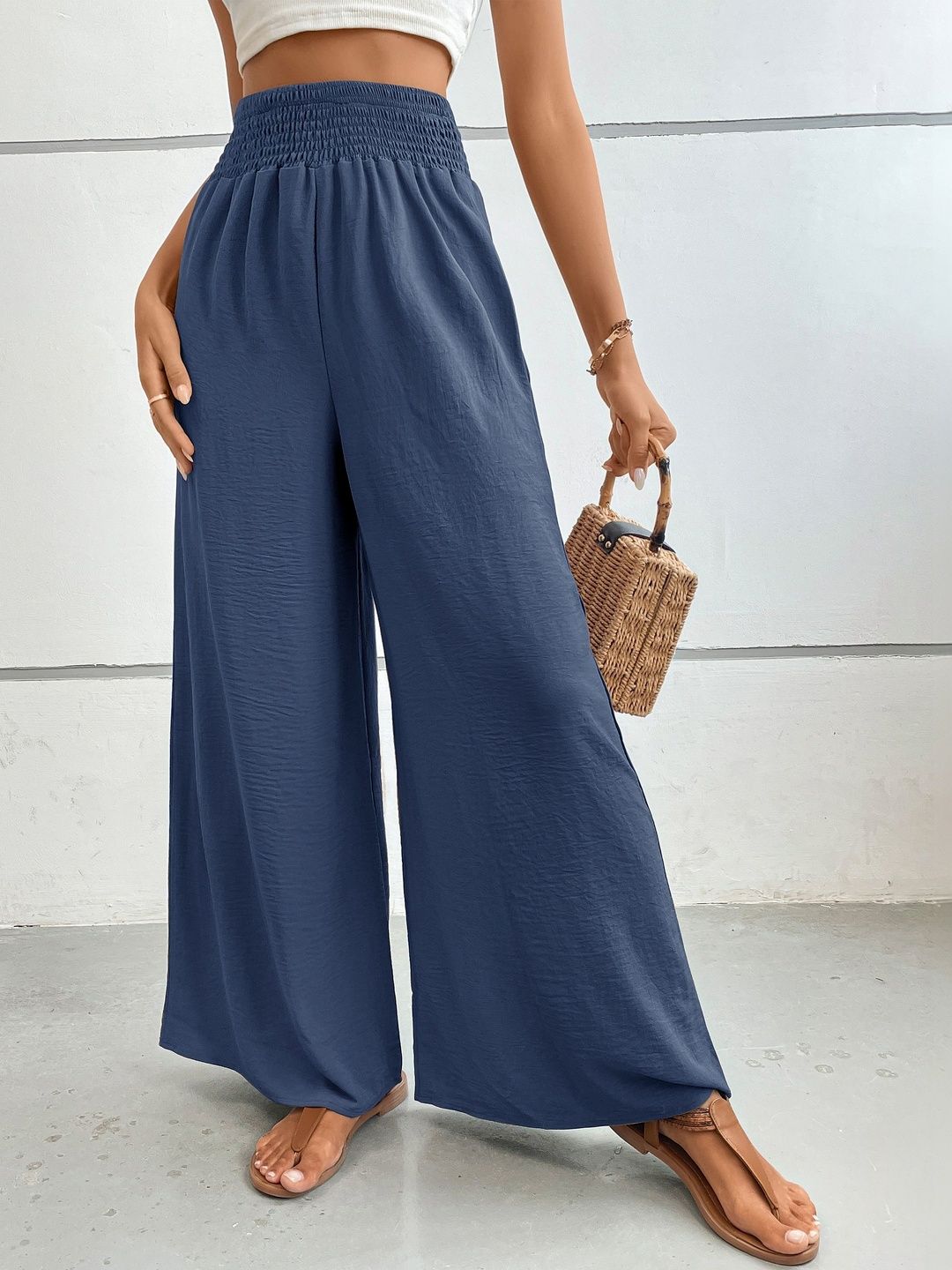 Women High-Rise Non Iron Trousers
