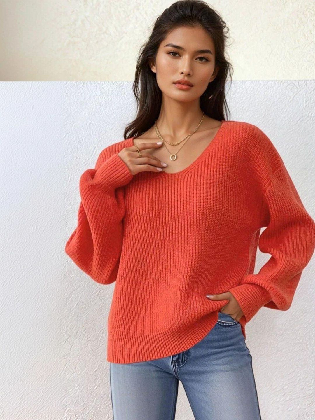 Women Ribbed Pullover