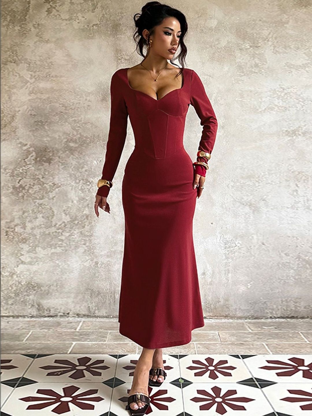 NOWI Bodycon Midi Dress