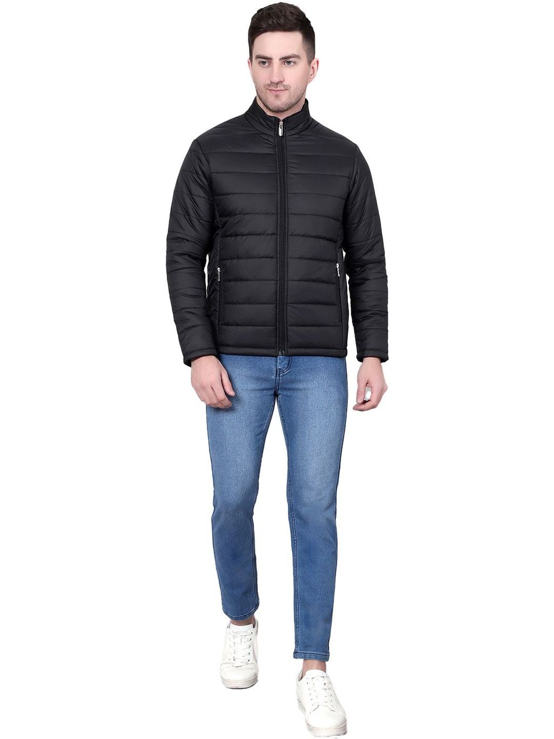 NOWI Stand Collar Lightweight Puffer Jacket