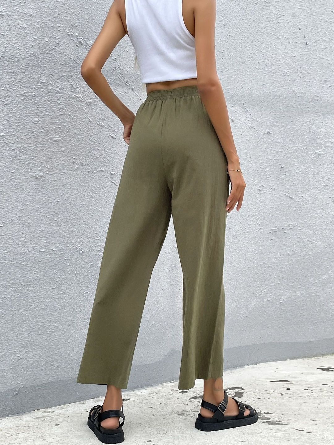 Women Loose Fit Non Iron Trousers