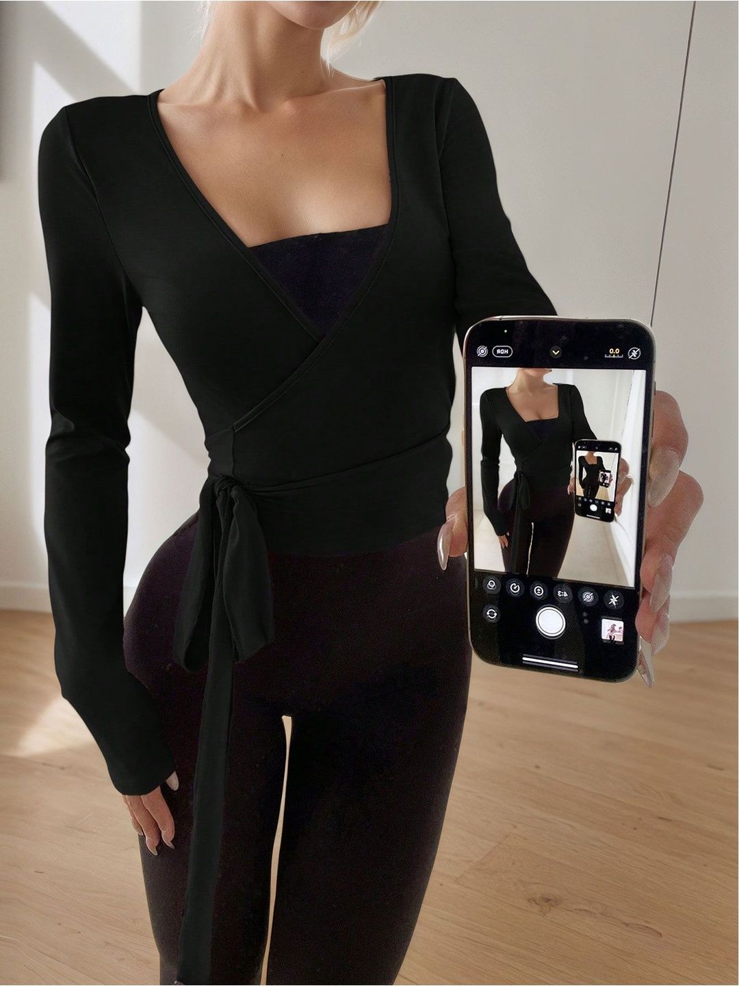 Wrap Top - Nowi Korean Fashion