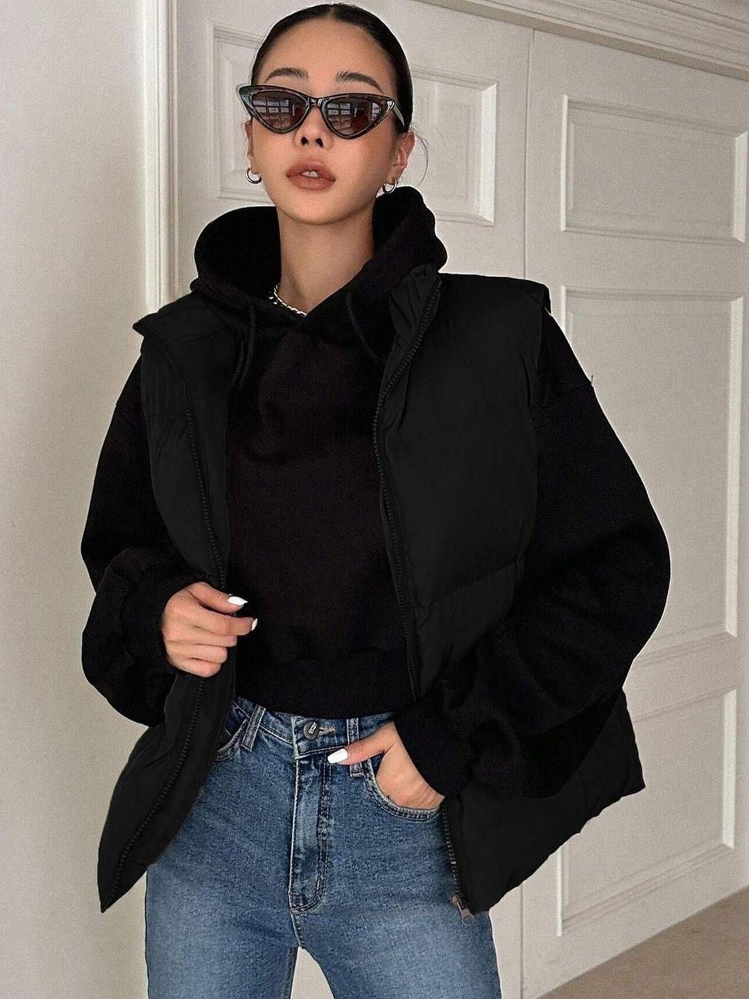 NOWI Women Solid Lightweight Puffer Jacket