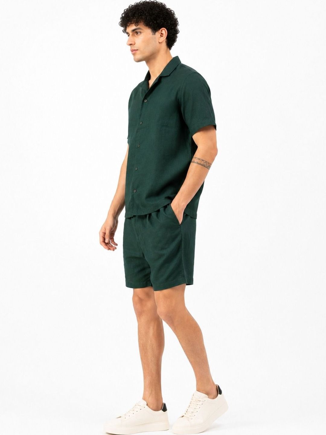 Solid Shirt with Shorts