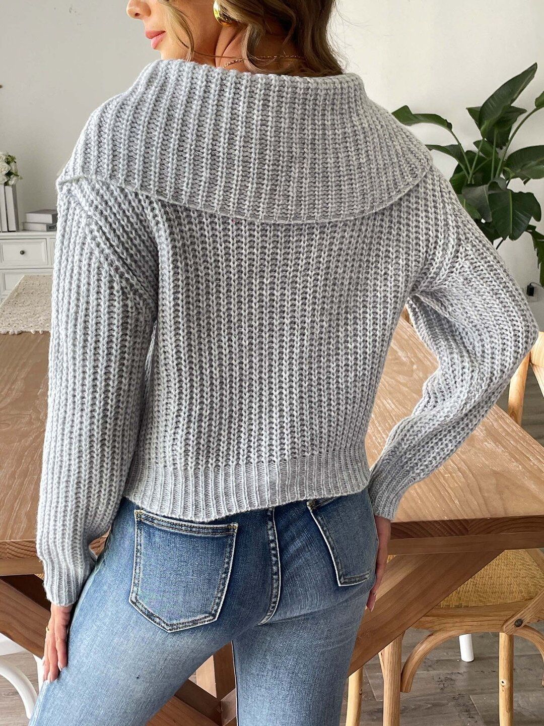 Women Ribbed Pullover