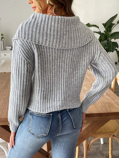 Women Ribbed Pullover