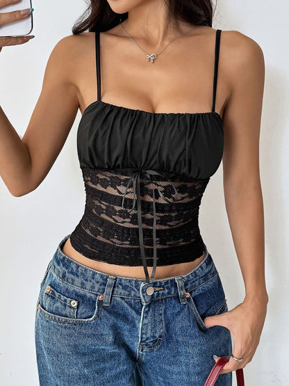 Embellished Cotton Crop Top