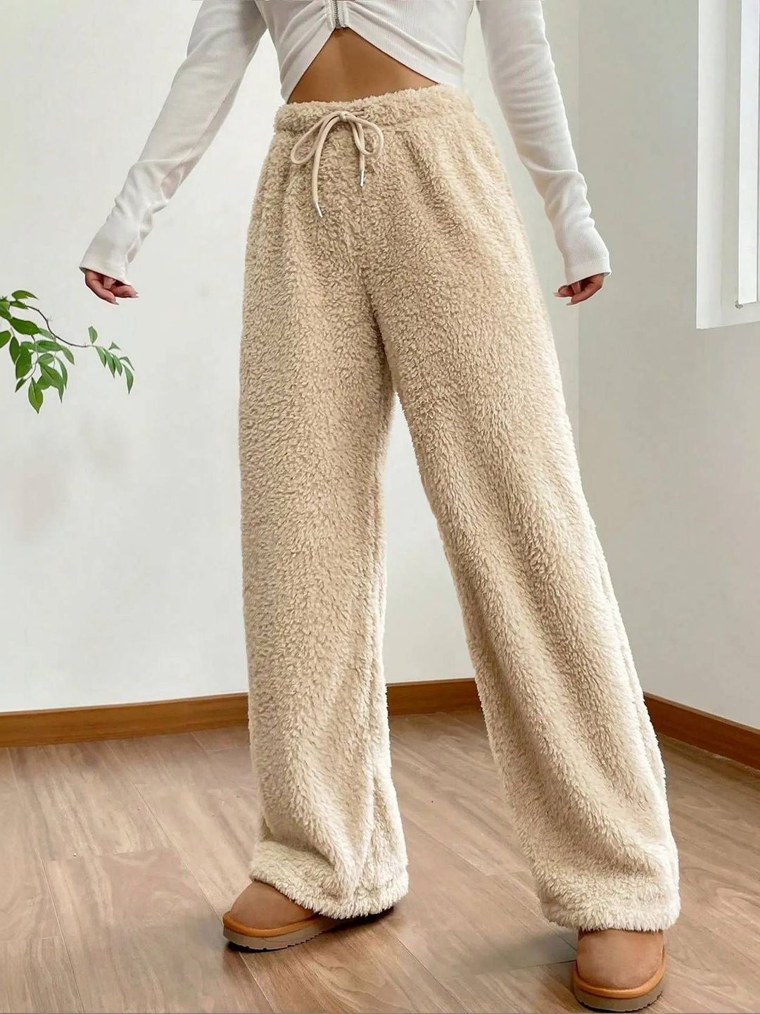 NOWI Women High-Rise Easy Wash Trousers