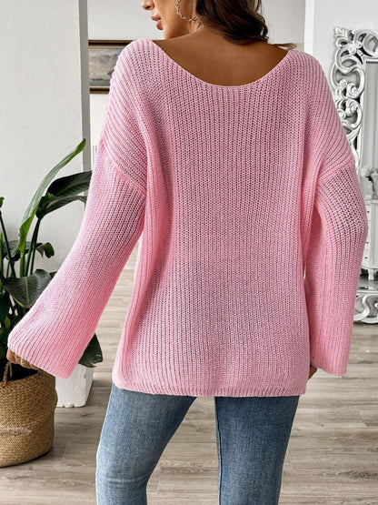 Women Ribbed Pullover