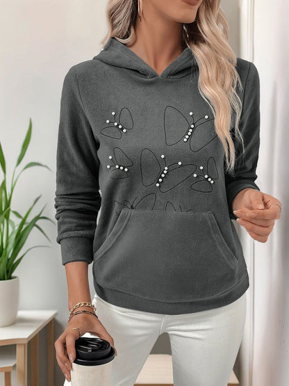 Women Printed Hooded Sweatshirt