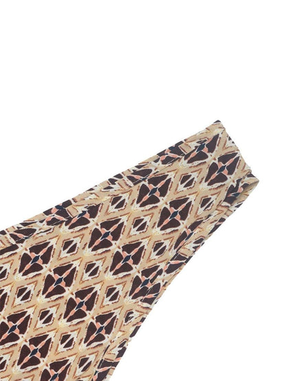 NOWI Printed Fit & Flare Maxi Dress