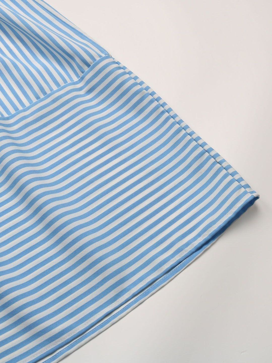 Striped Fit & Flare Midi Dress