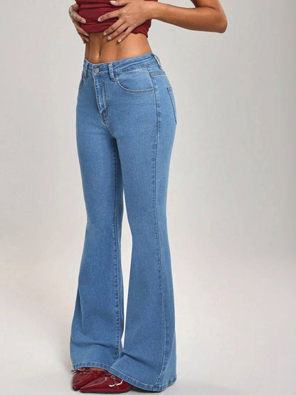 Women Bootcut High-Rise Stretchable Jeans