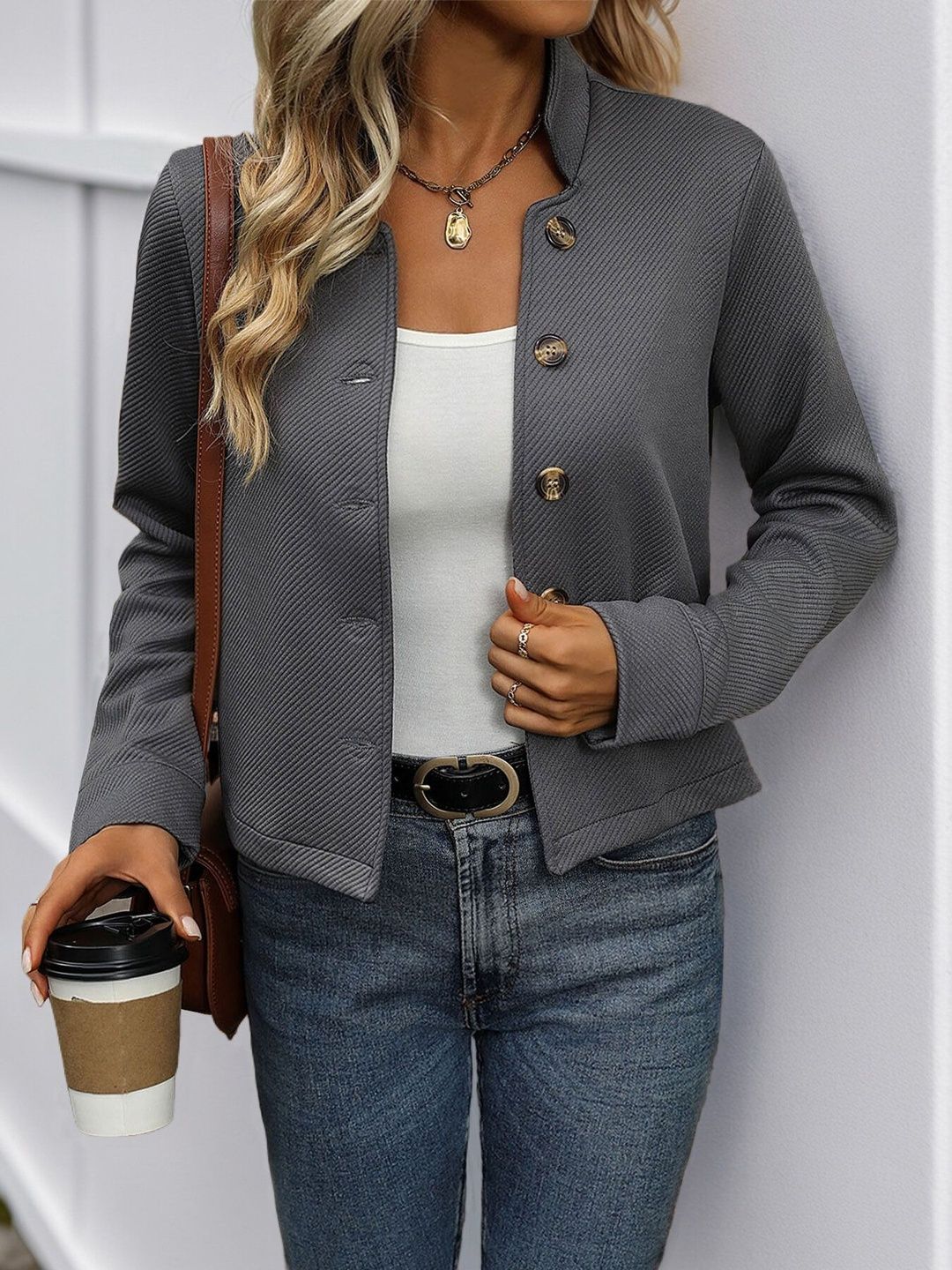 Tailored Jacket Style 682 - Nowi Korean Fashion