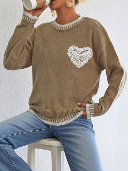 Women Pullover with Embroidered Detail