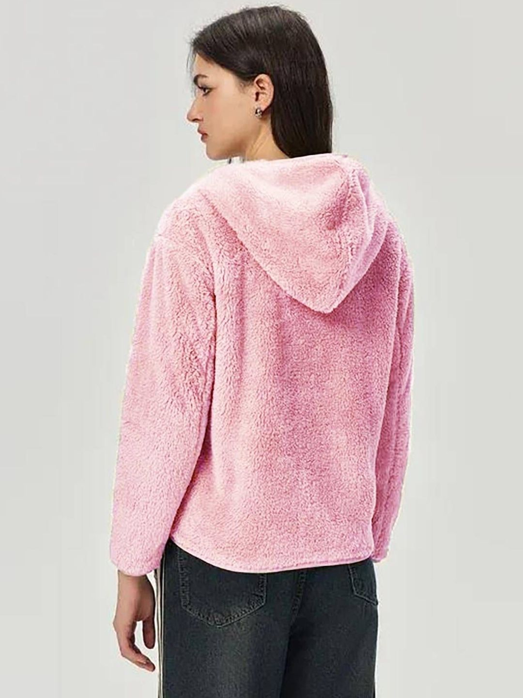 Women Woollen Lightweight Puffer Jacket