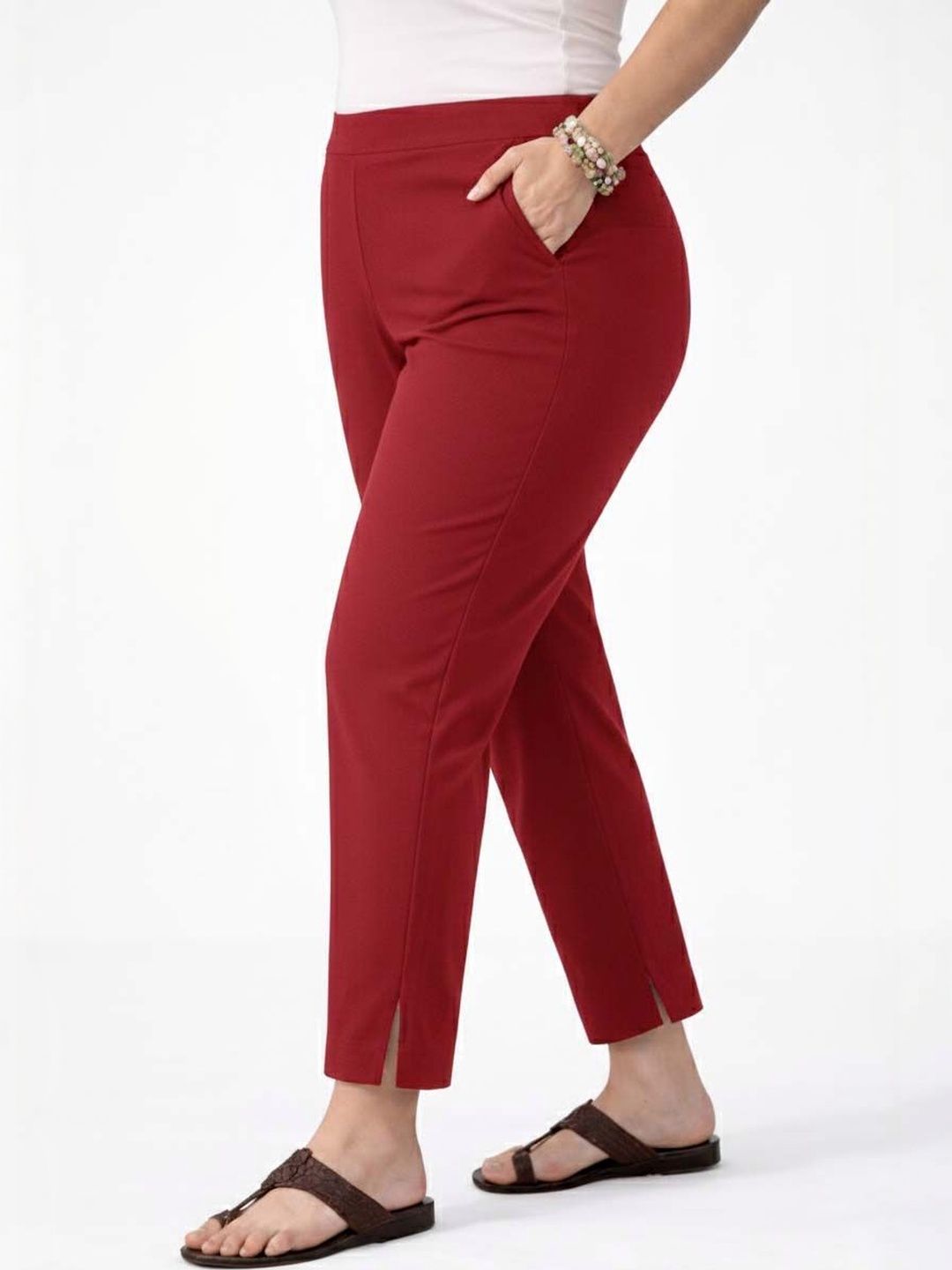 Women Wrinkle Free Trousers