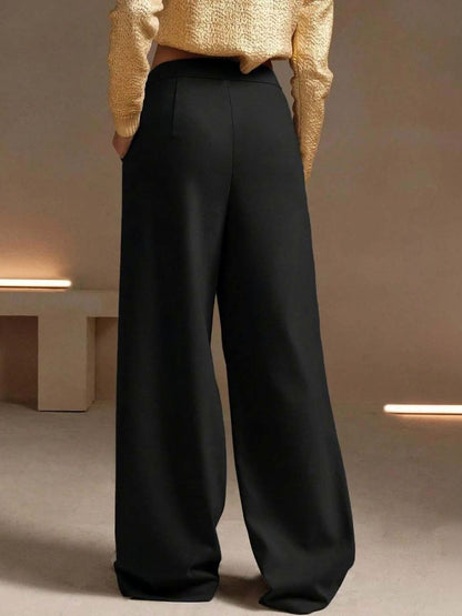 Women Straight Fit High-Rise Trousers