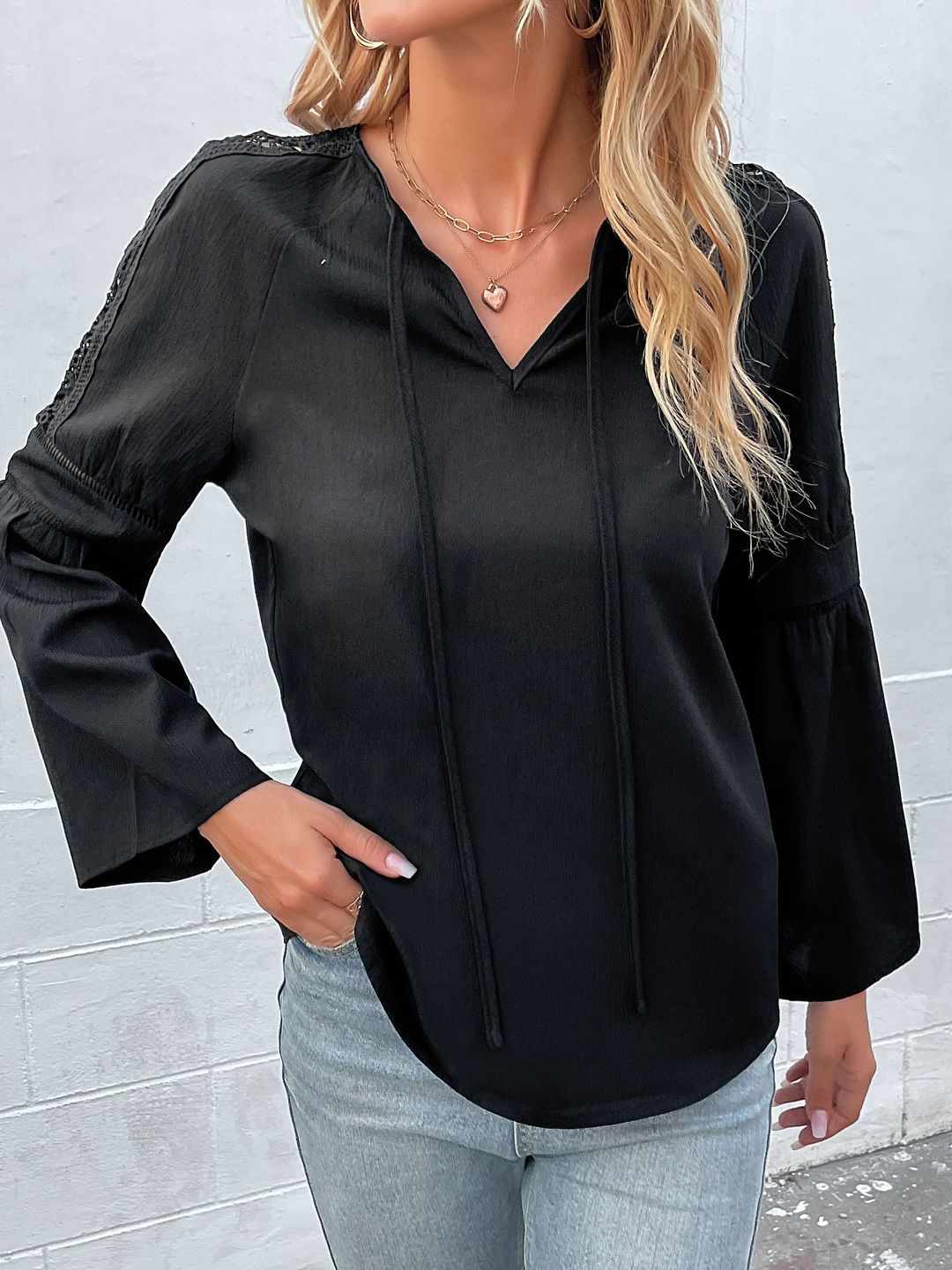 Bell Sleeve Bohemian Top