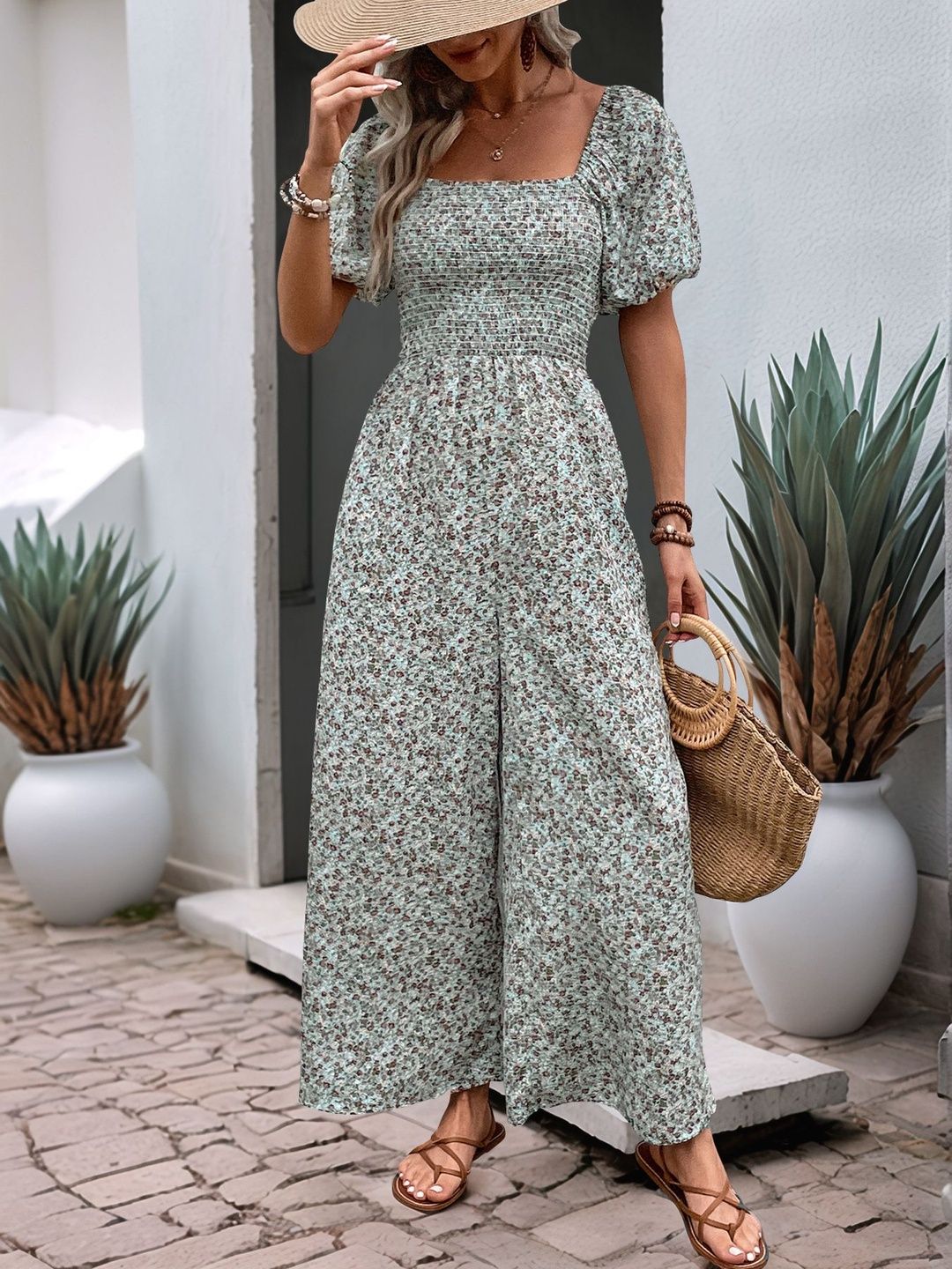 Printed Basic Jumpsuit
