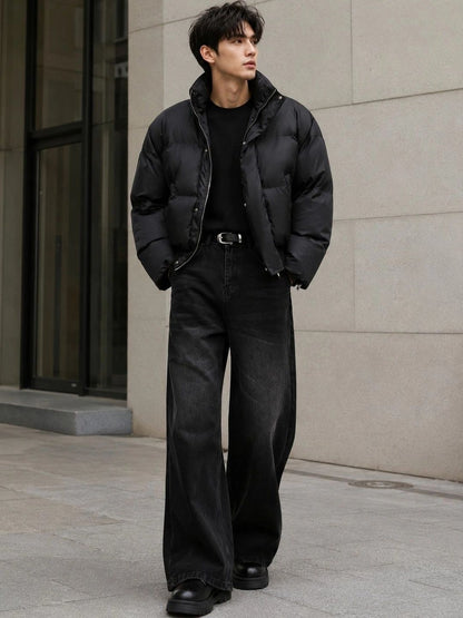 Men Bootcut High-Rise Light Fade Jeans