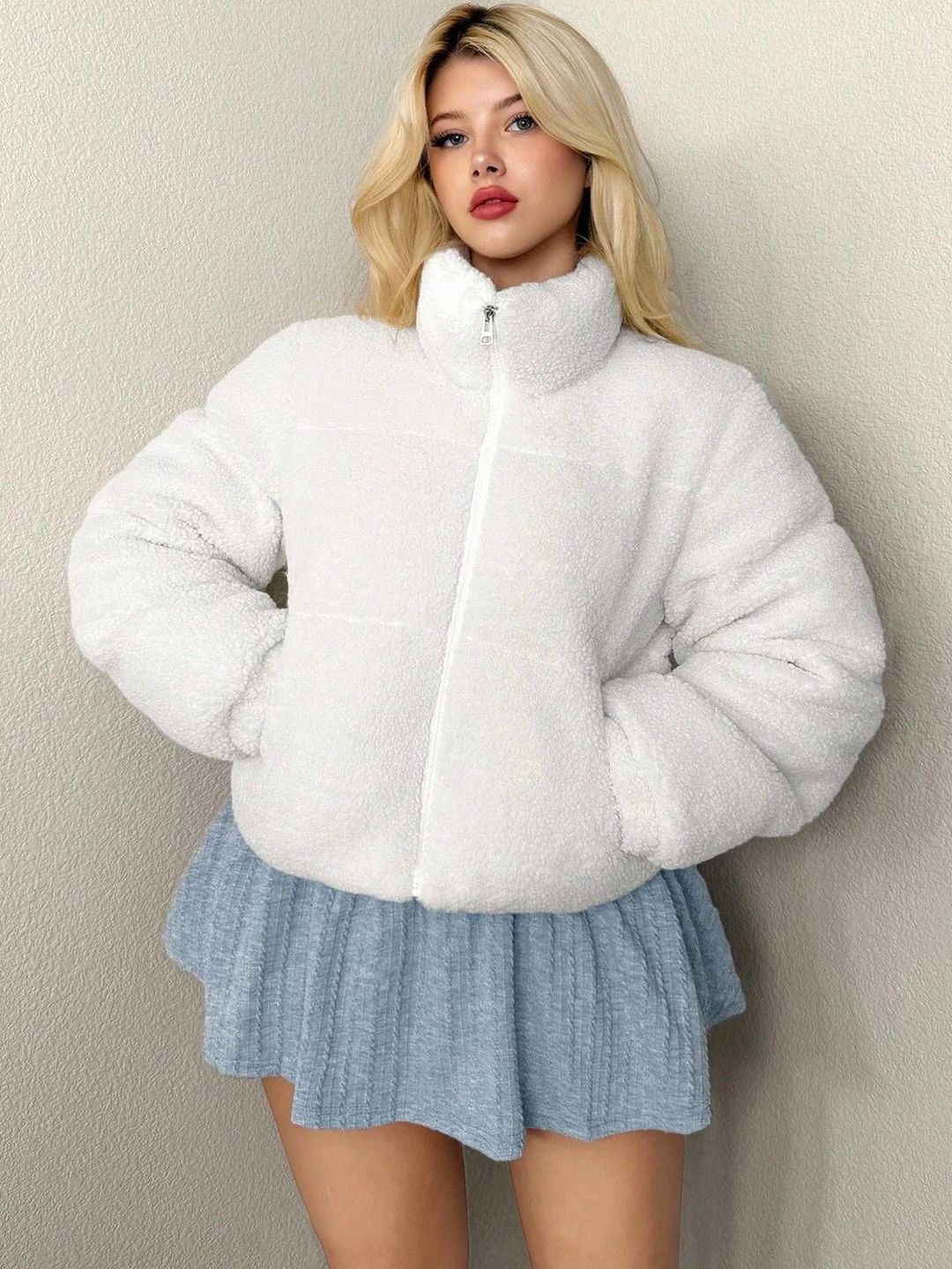 NOWI Women Woollen Lightweight Puffer Jacket