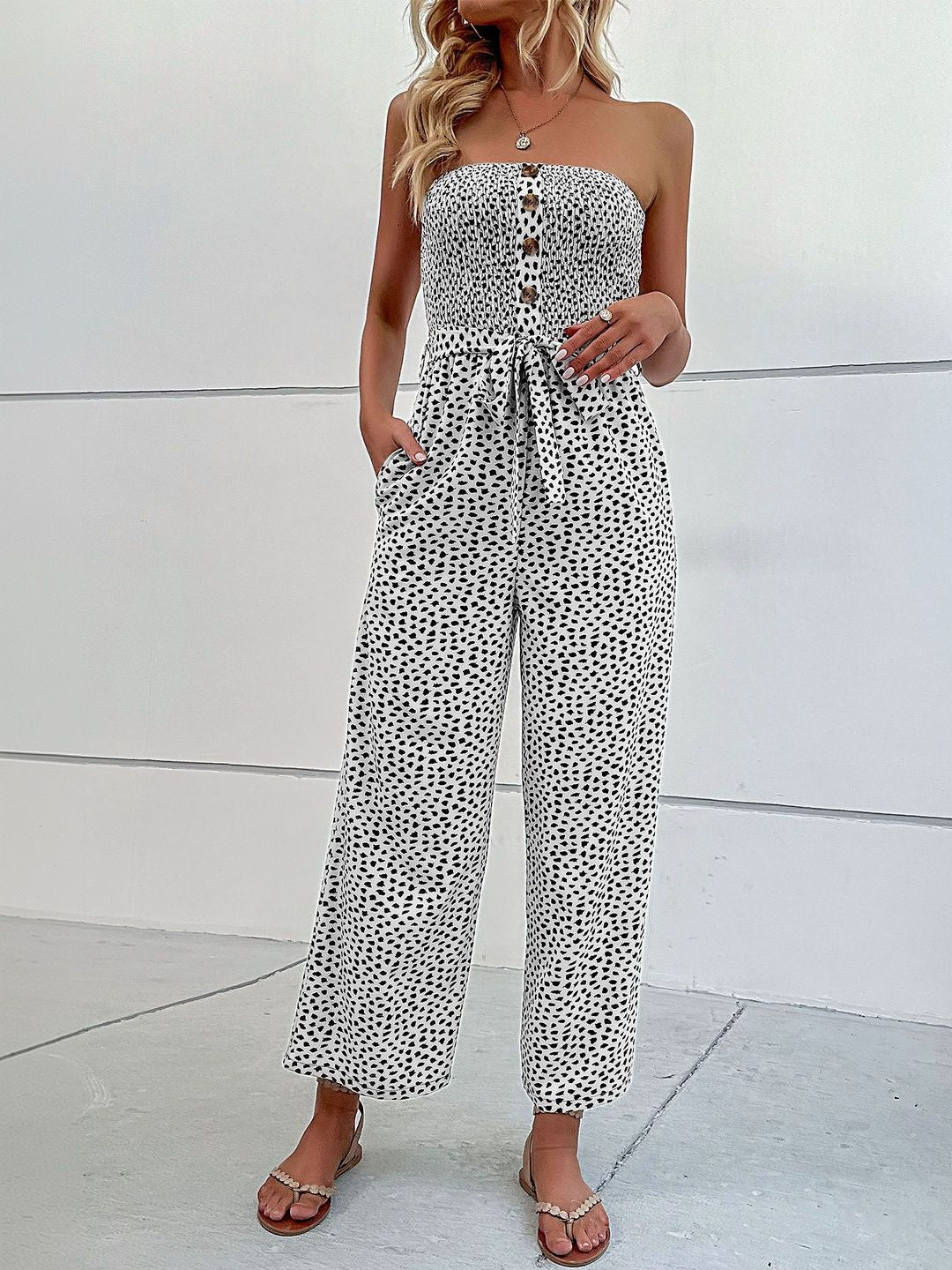 Printed Basic Jumpsuit
