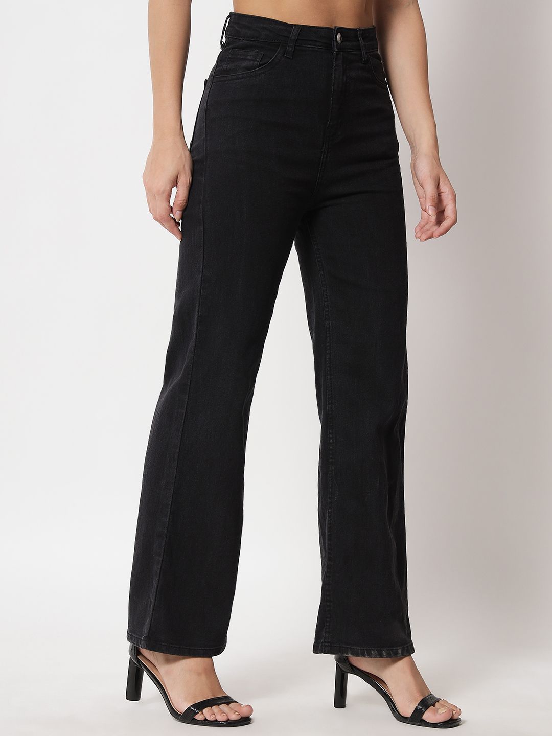 NOWI Women Regular Fit High-Rise No Fade Stretchable Jeans