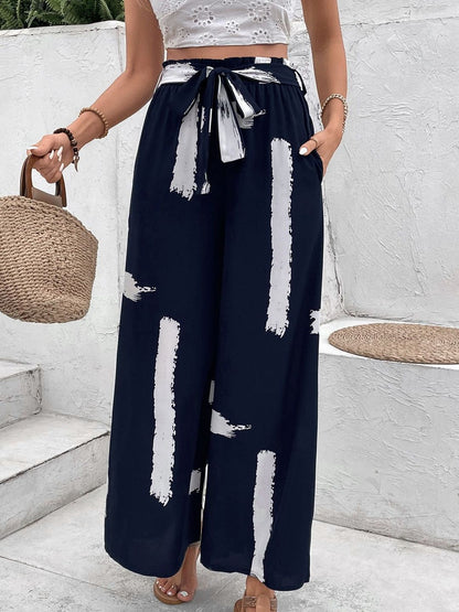 Women Printed Non Iron Trousers
